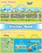 Reusable Sticker Book for Toddlers, Travel Stickers for Kids, Toddler Crafts Activities Toys, Birthday Gifts for Boys & Girls - Vehicle